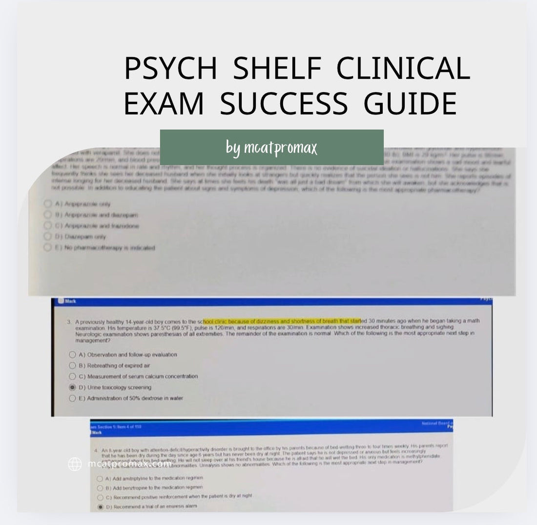 Psychiatry Shelf Exam 2025-2026: The Ultimate Guide to Acing Your Exam