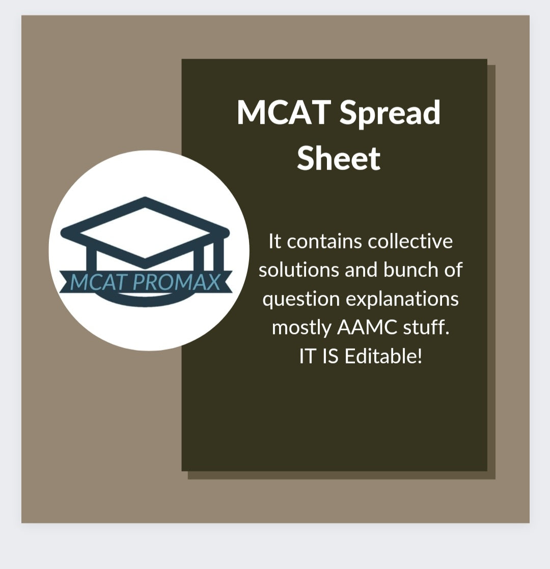 MCAT Spread Sheet-Editable