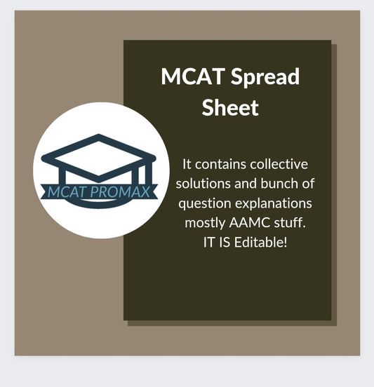 MCAT Spread Sheet-Editable