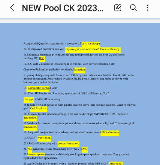 Step 2CK New Pool Change Recalls/Biopsies/Past Papers: Stay Ahead with Updated Exam Questions